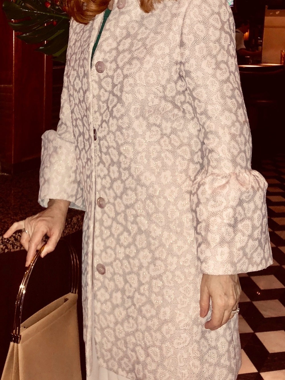 ANTHROPOLOGIE by Helene: Gorgeous lightweight brocade coat-LIKE NEW